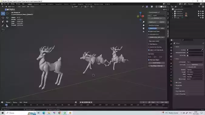 Christmas Deer 3D print model