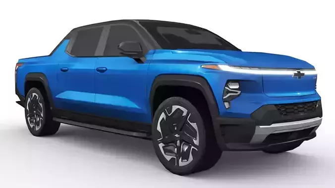 Chevrolet Silverado EV RST 2023 Low-poly 3D model