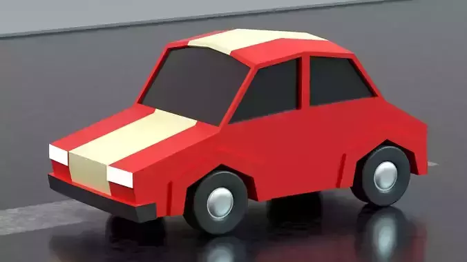 Low Poly Game Ready Car