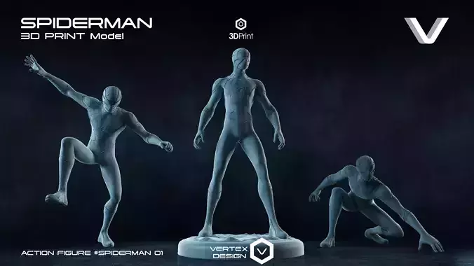 3 Spiderman Action Figures Pack01