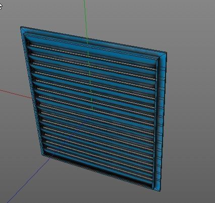 Set of air vents Low-poly 3D model_42