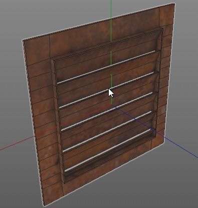Set of air vents Low-poly 3D model_21