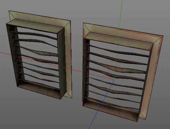 Set of air vents Low-poly 3D model_39