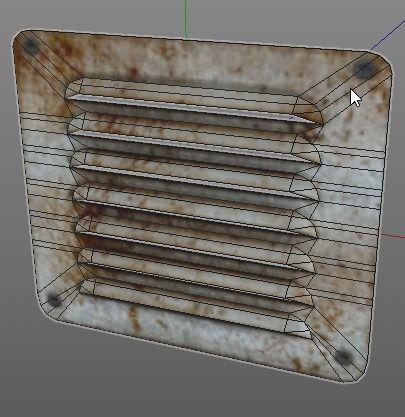 Set of air vents Low-poly 3D model_12