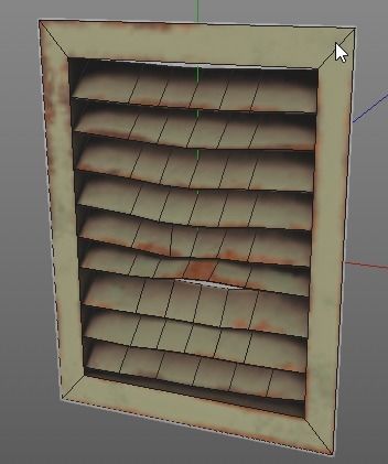 Set of air vents Low-poly 3D model_24