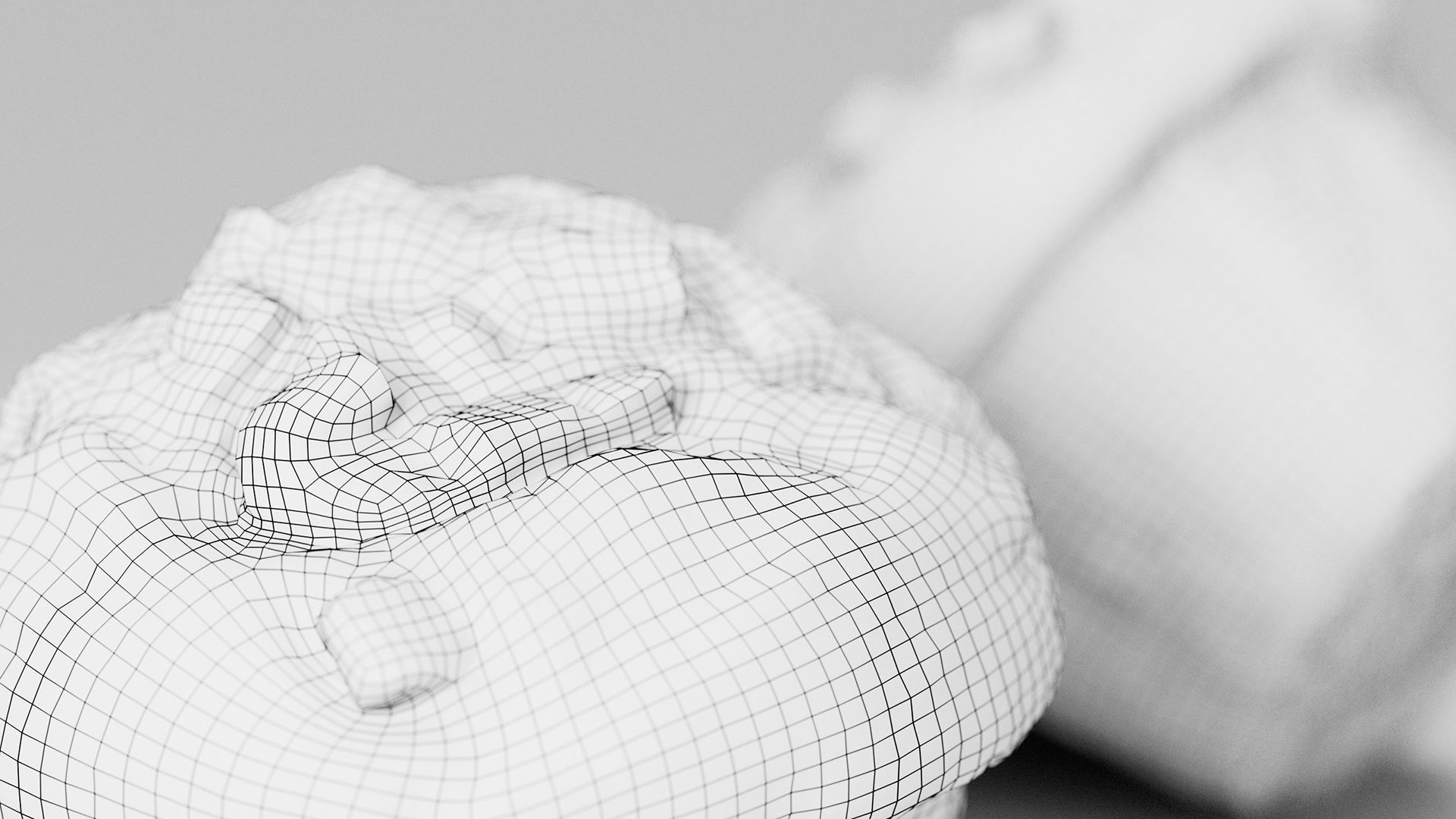 Vanilla Muffin - 3D Scan Low-poly 3D model_3