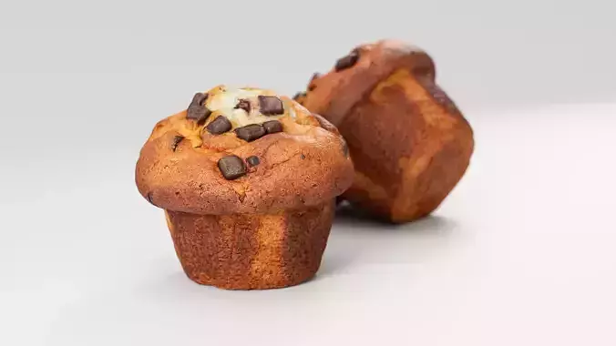 Vanilla Muffin - 3D Scan Low-poly 3D model