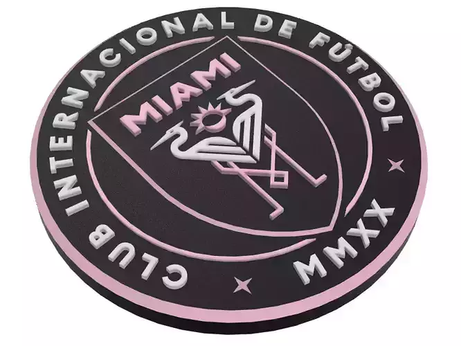 Inter Miami CF Wall Sign  3D print model