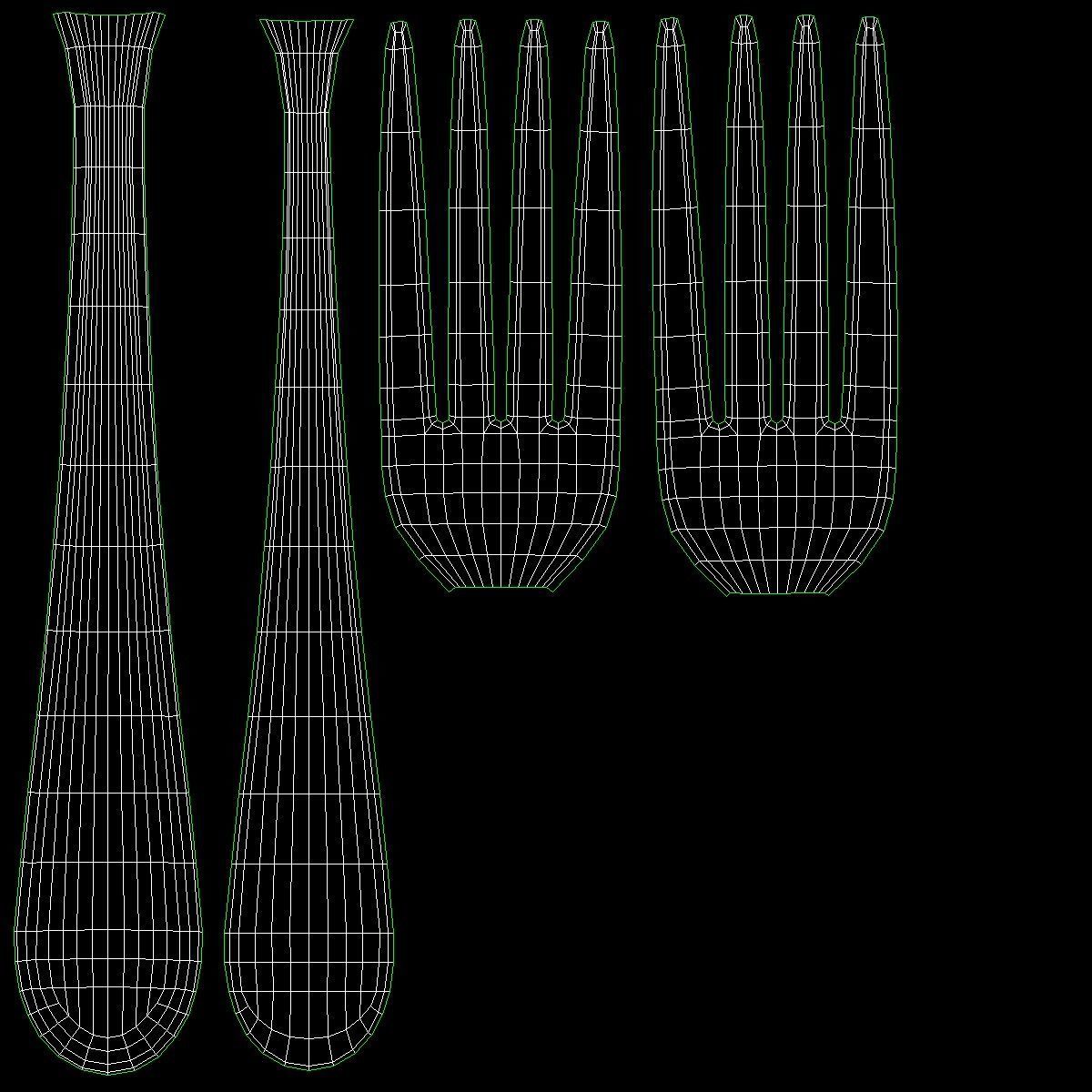 Generic Cutlery 9 Pieces COLLECTION 3D model_24
