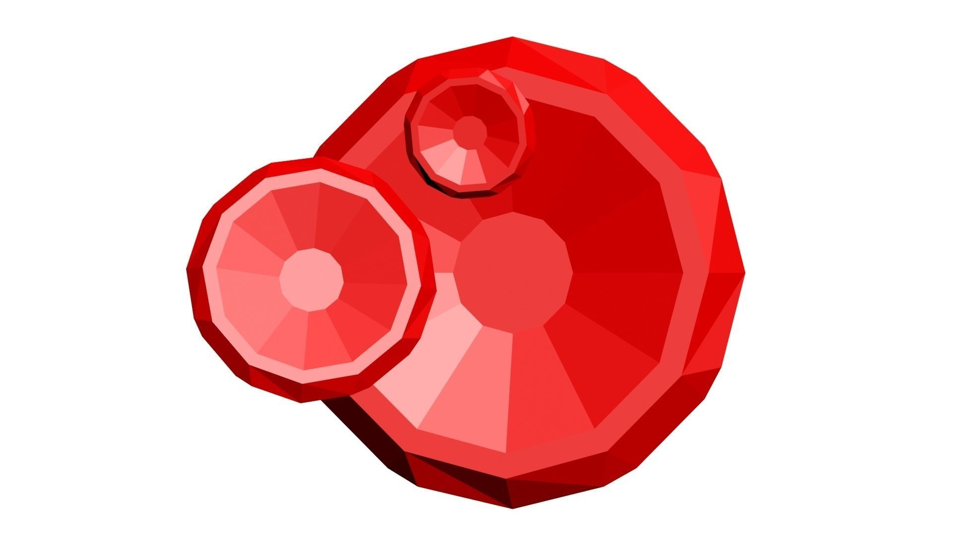 Low Poly Game Ready Mushrooms Low-poly 3D model_11