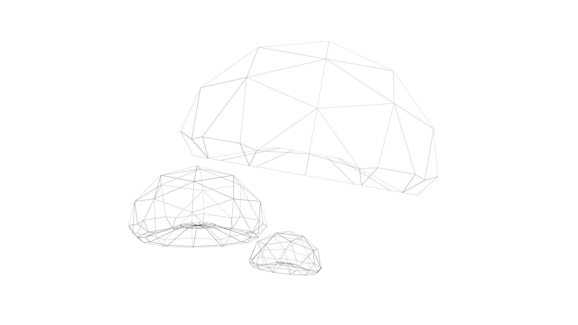 Low Poly Game Ready Mushrooms Low-poly 3D model_21