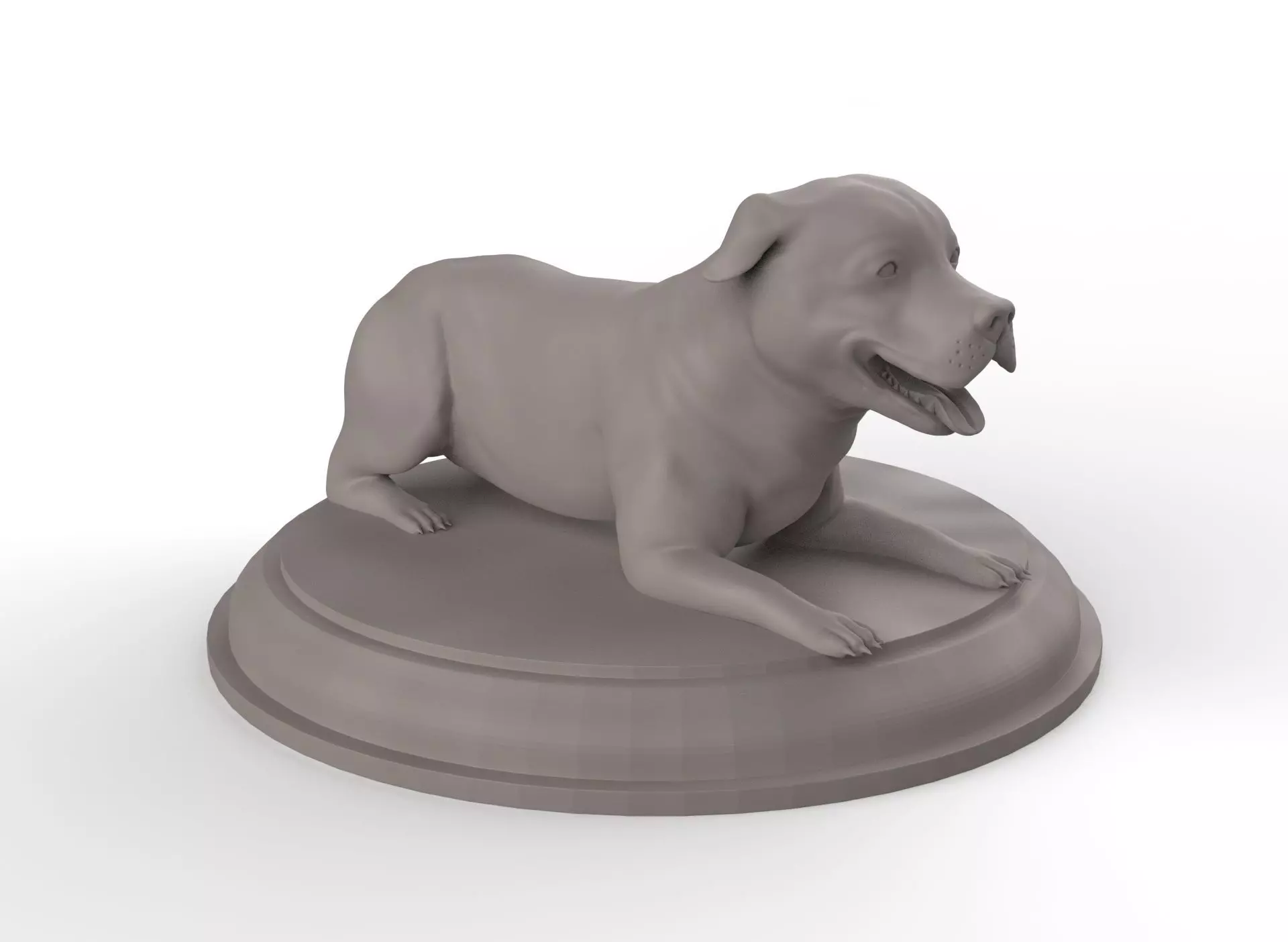 Pitbull 3D Figure 3D print model_0