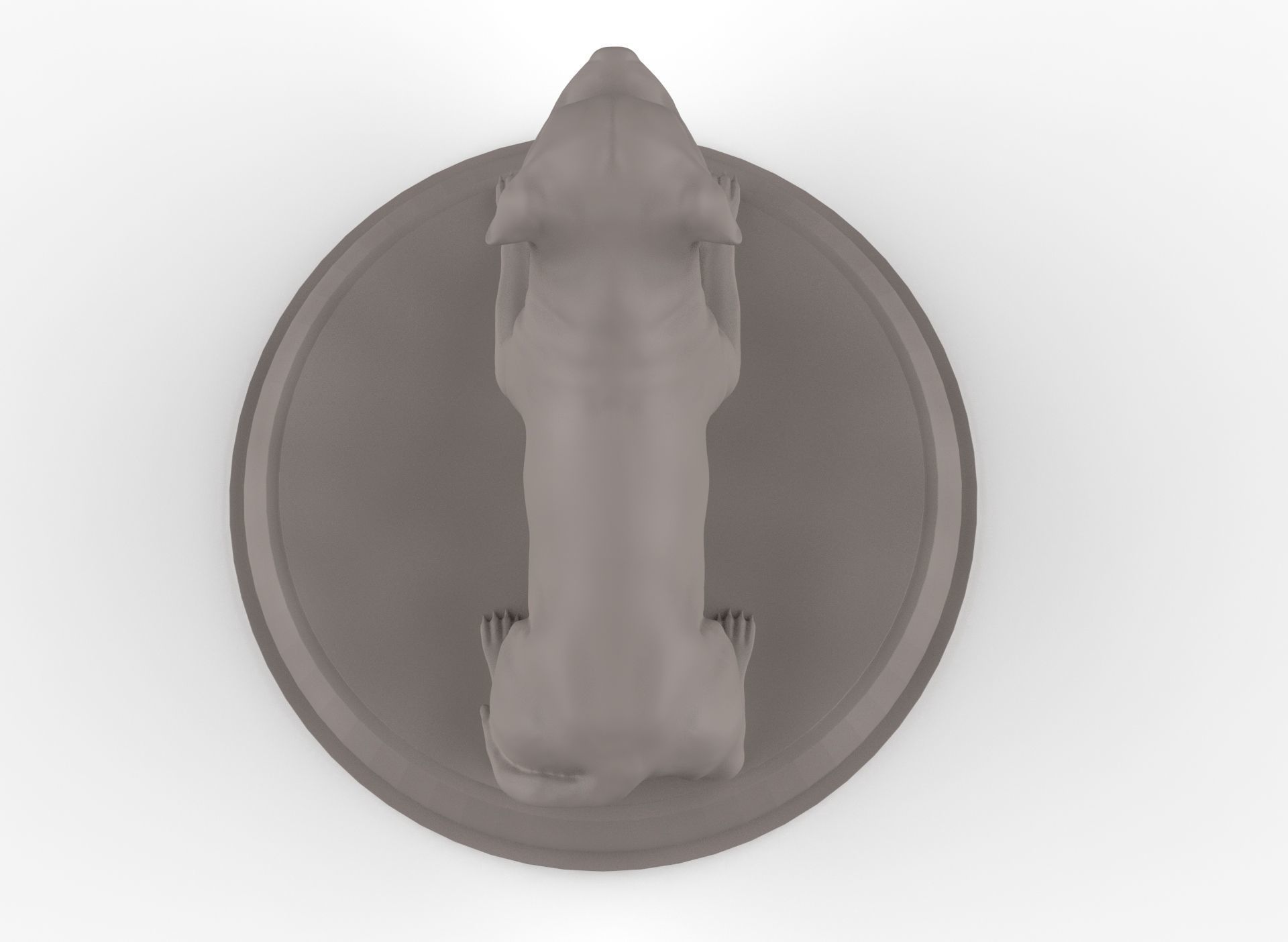 Pitbull 3D Figure 3D print model_3