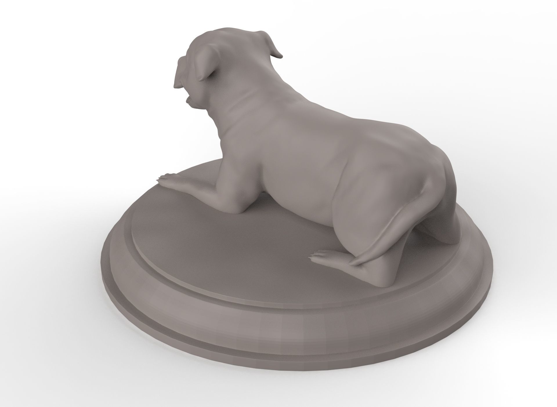 Pitbull 3D Figure 3D print model_1