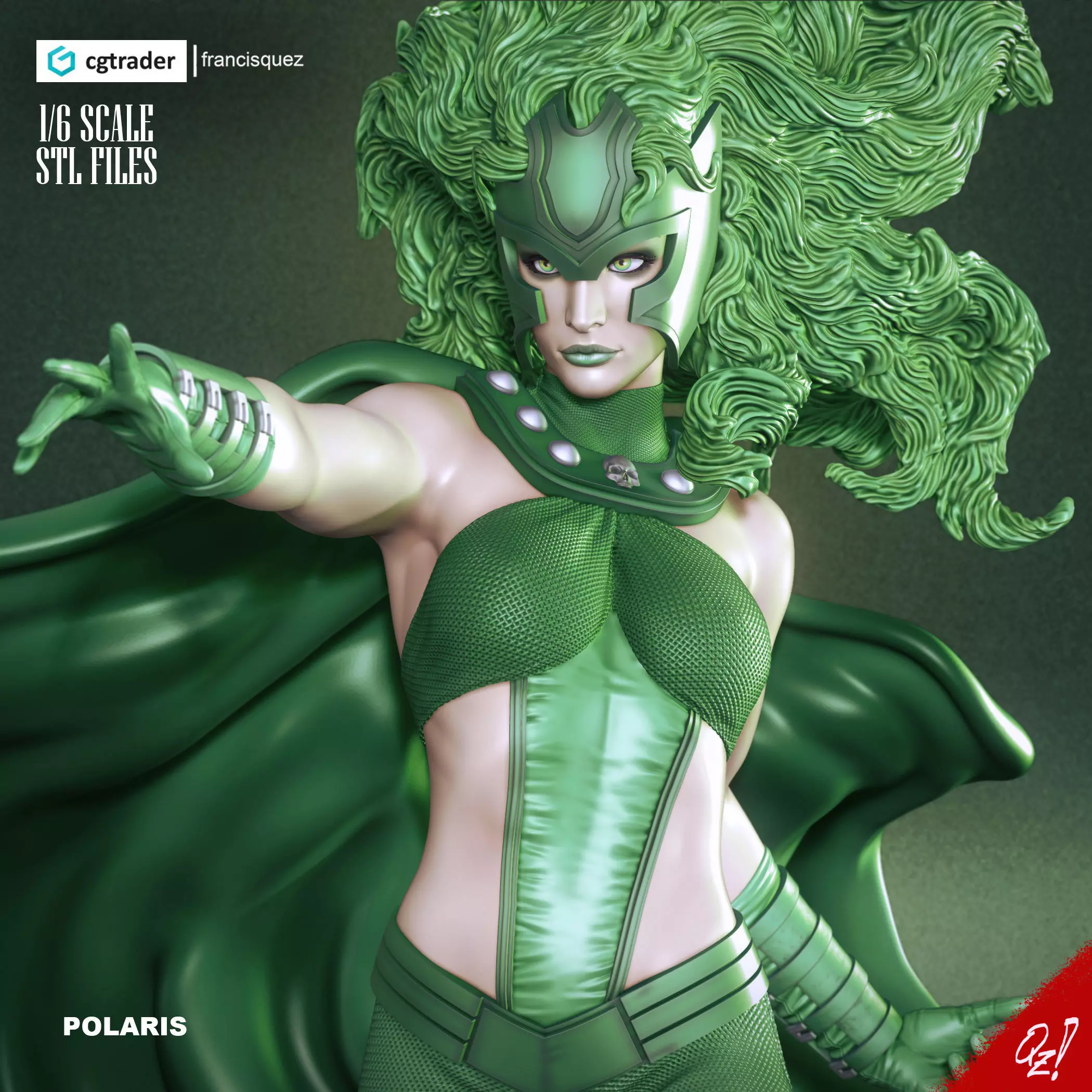 Polaris Bust 3D print model