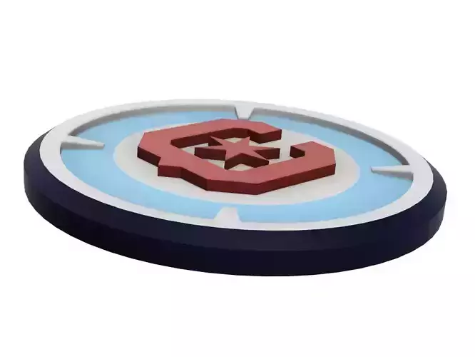 Chicago Fire FC Wall Sign 3D print model