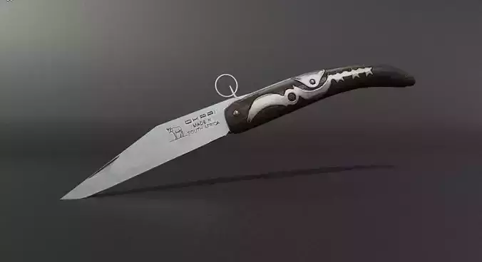 Egyptian pocket knife matwa Low-poly 3D model