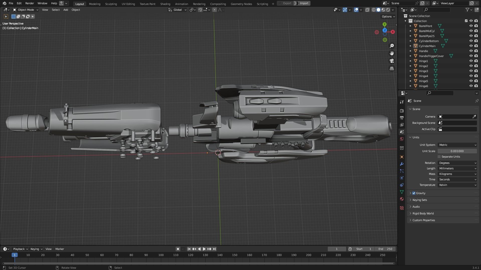 Overwatch Widowmaker Widow Kiss Gun for Cosplay 3D print model_13