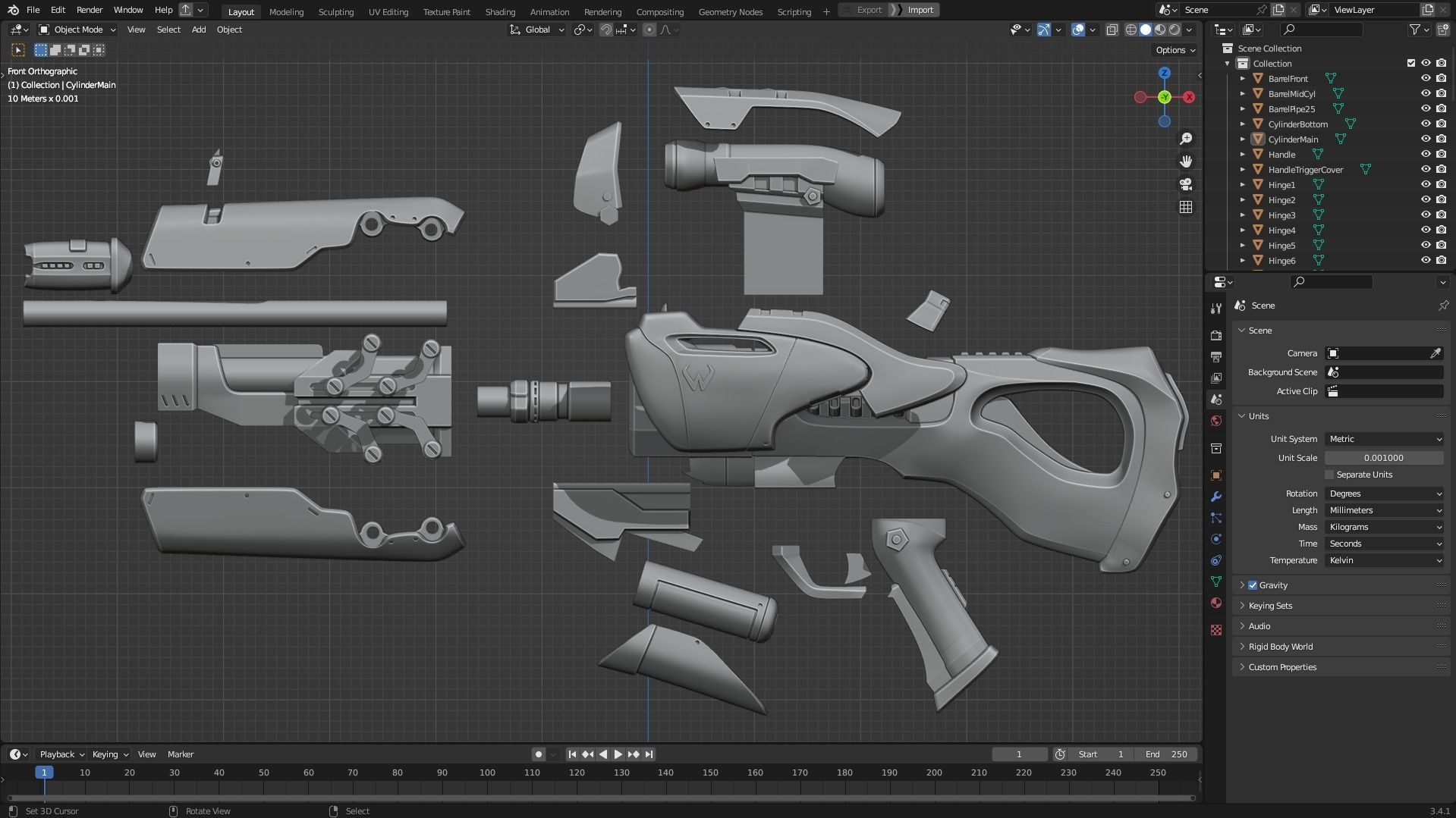 Overwatch Widowmaker Widow Kiss Gun for Cosplay 3D print model_10