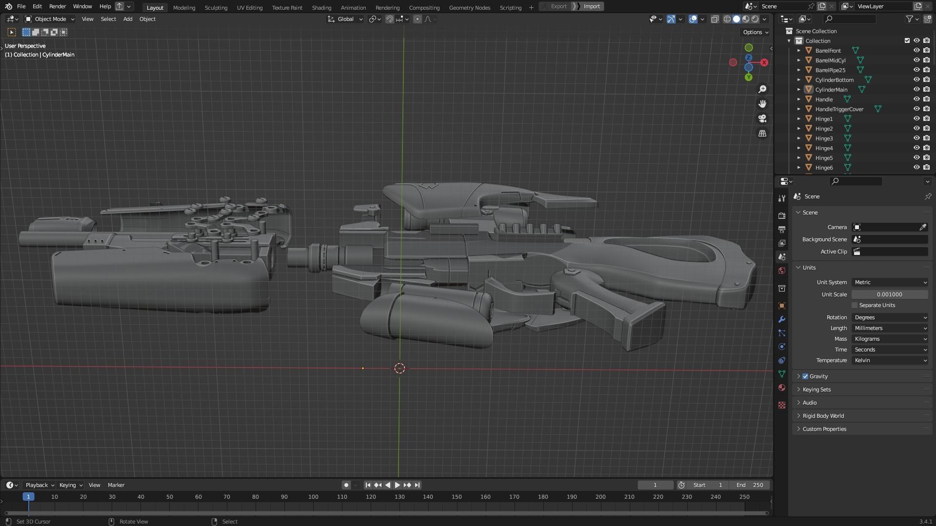 Overwatch Widowmaker Widow Kiss Gun for Cosplay 3D print model_11