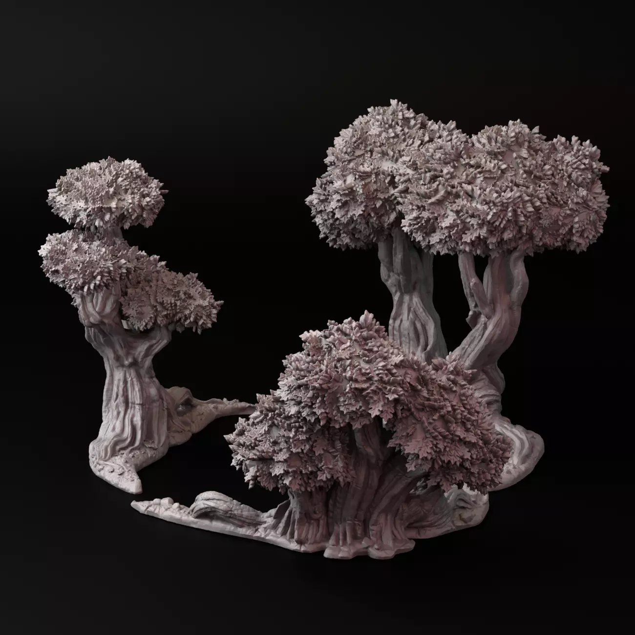 Trees for wargame 3D print model_0