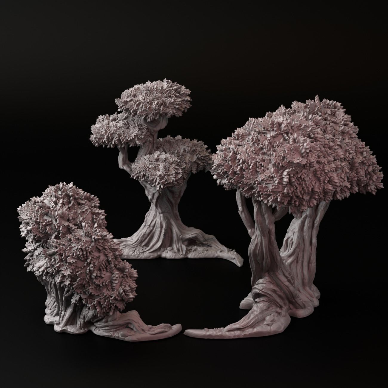 Trees for wargame 3D print model_1
