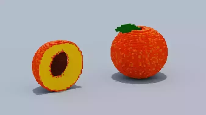 Voxel Peach