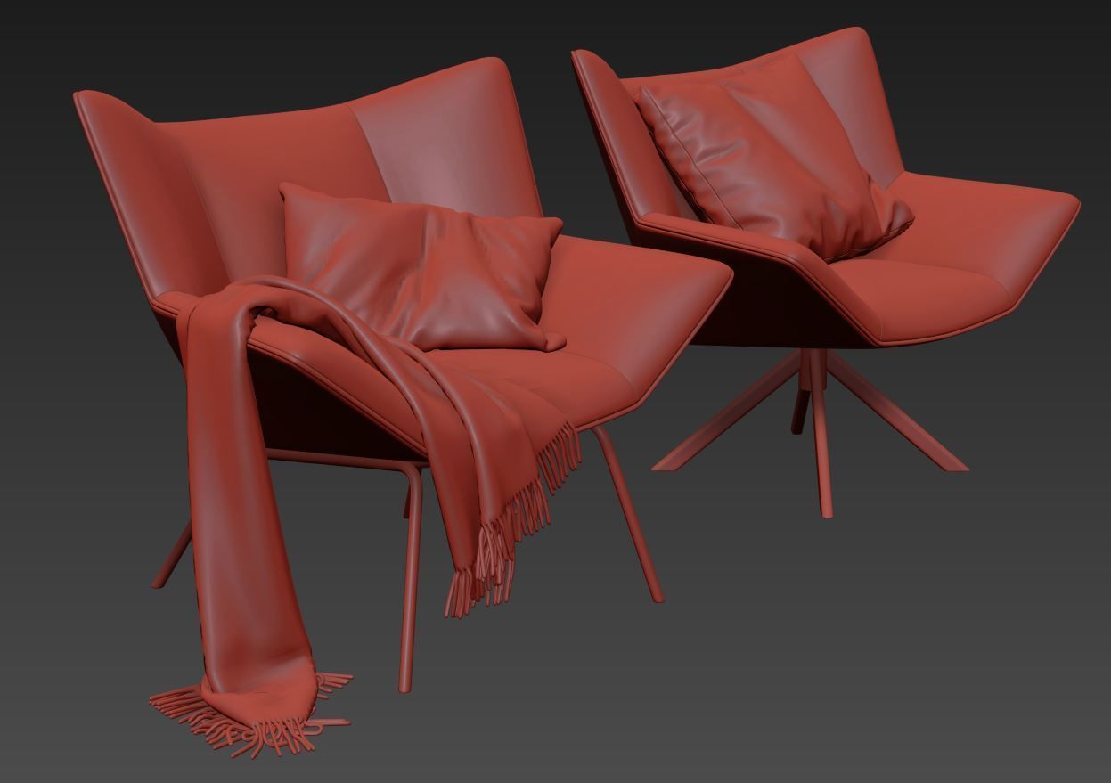 Gustav Armchair by Label Vandenberg 3D model_6