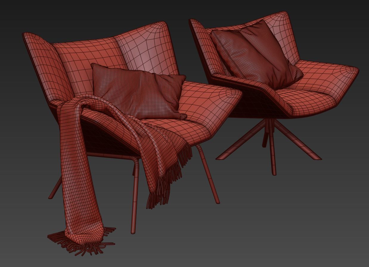 Gustav Armchair by Label Vandenberg 3D model_7
