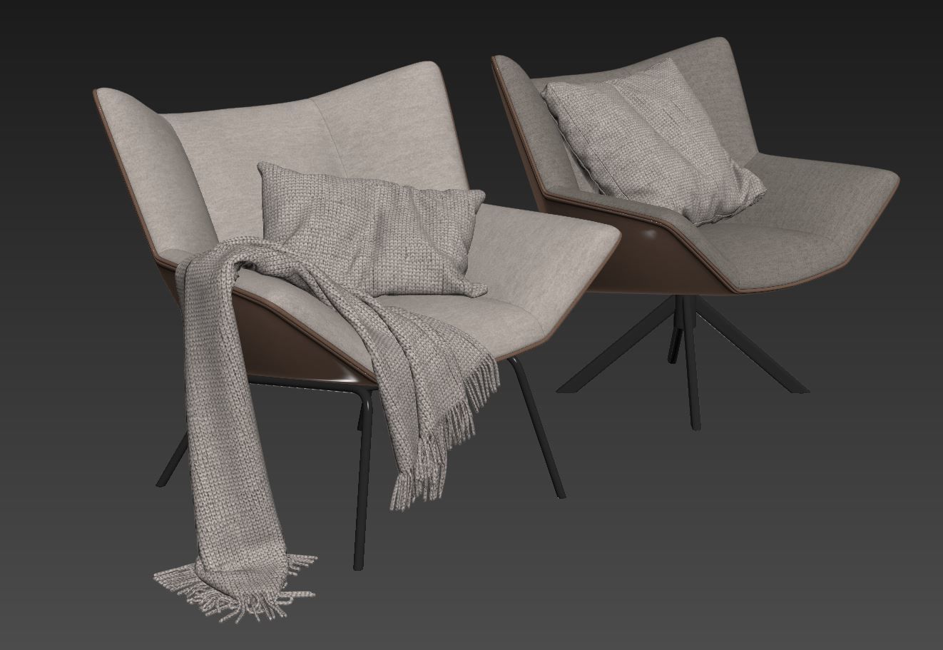 Gustav Armchair by Label Vandenberg 3D model_5