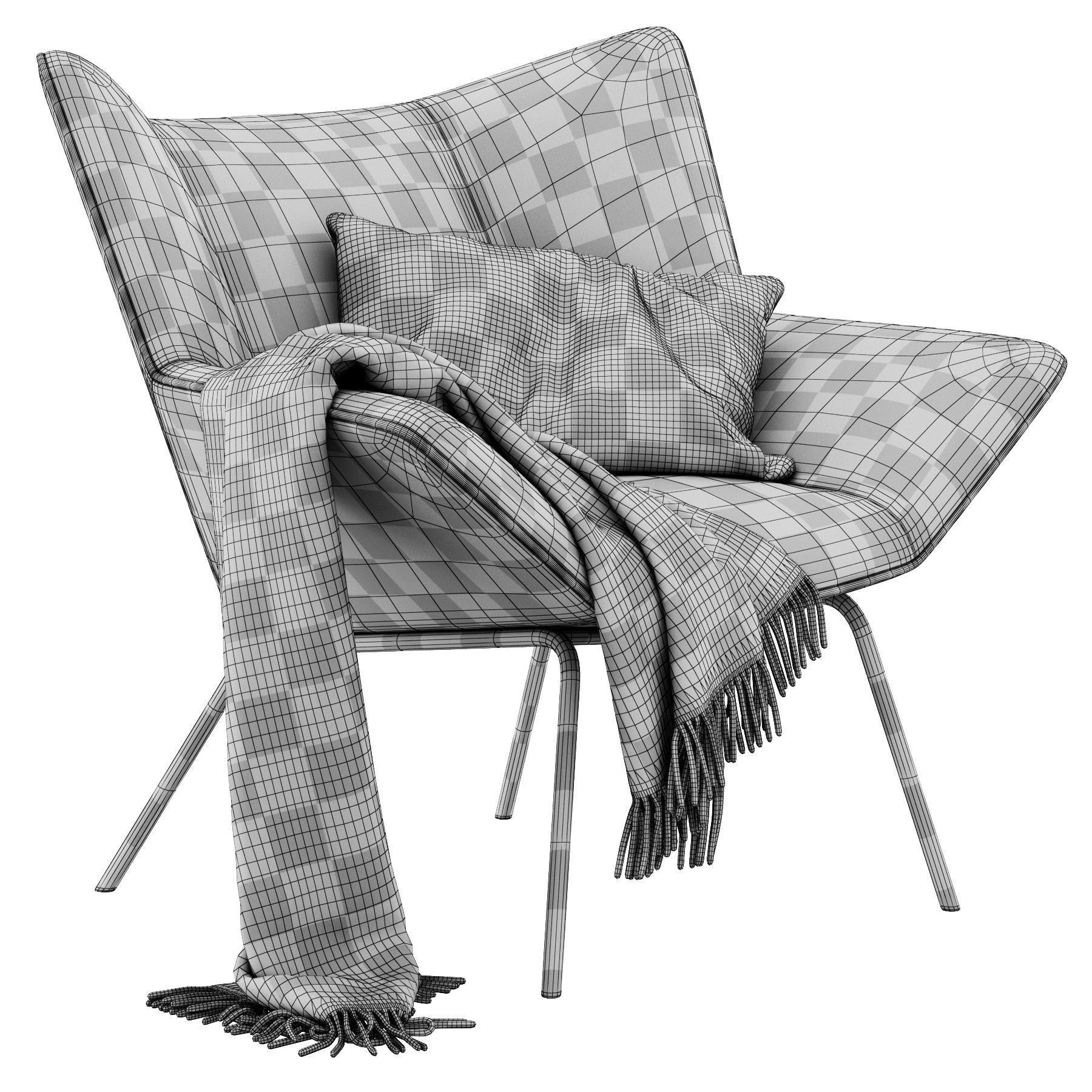 Gustav Armchair by Label Vandenberg 3D model_2