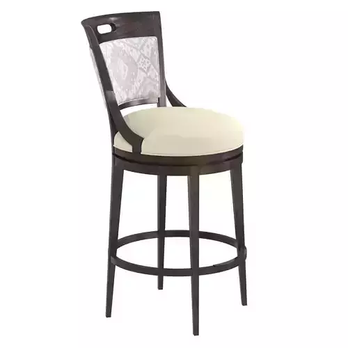 Fairfield chair riley swivel bar stool 3D model