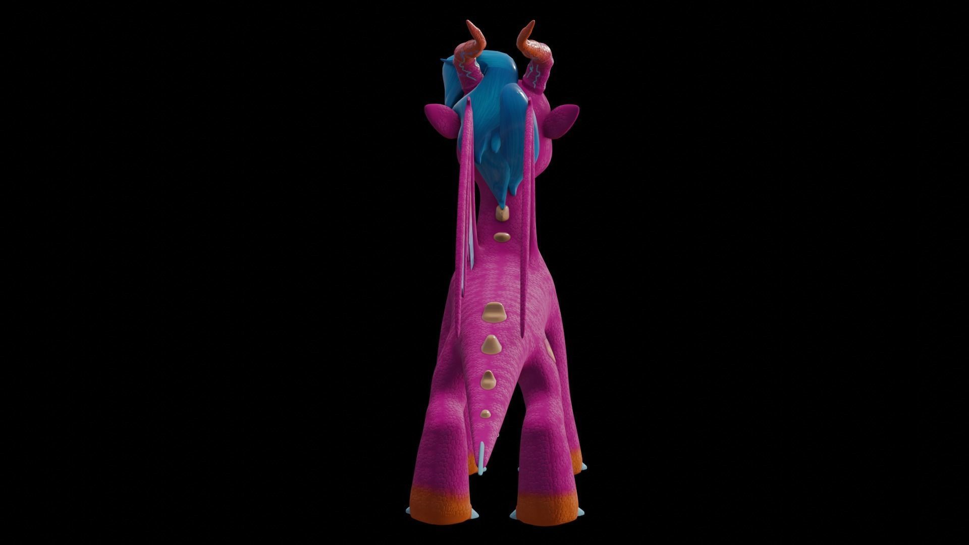 MLP Gen 5 Dragons Low-poly 3D model_21