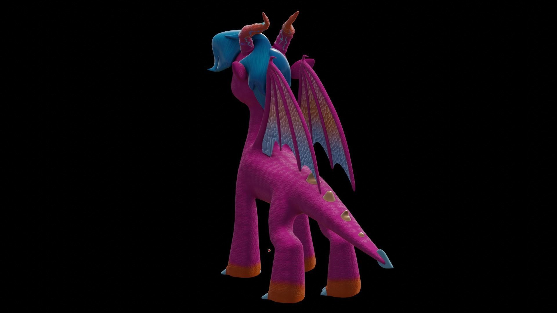 MLP Gen 5 Dragons Low-poly 3D model_22