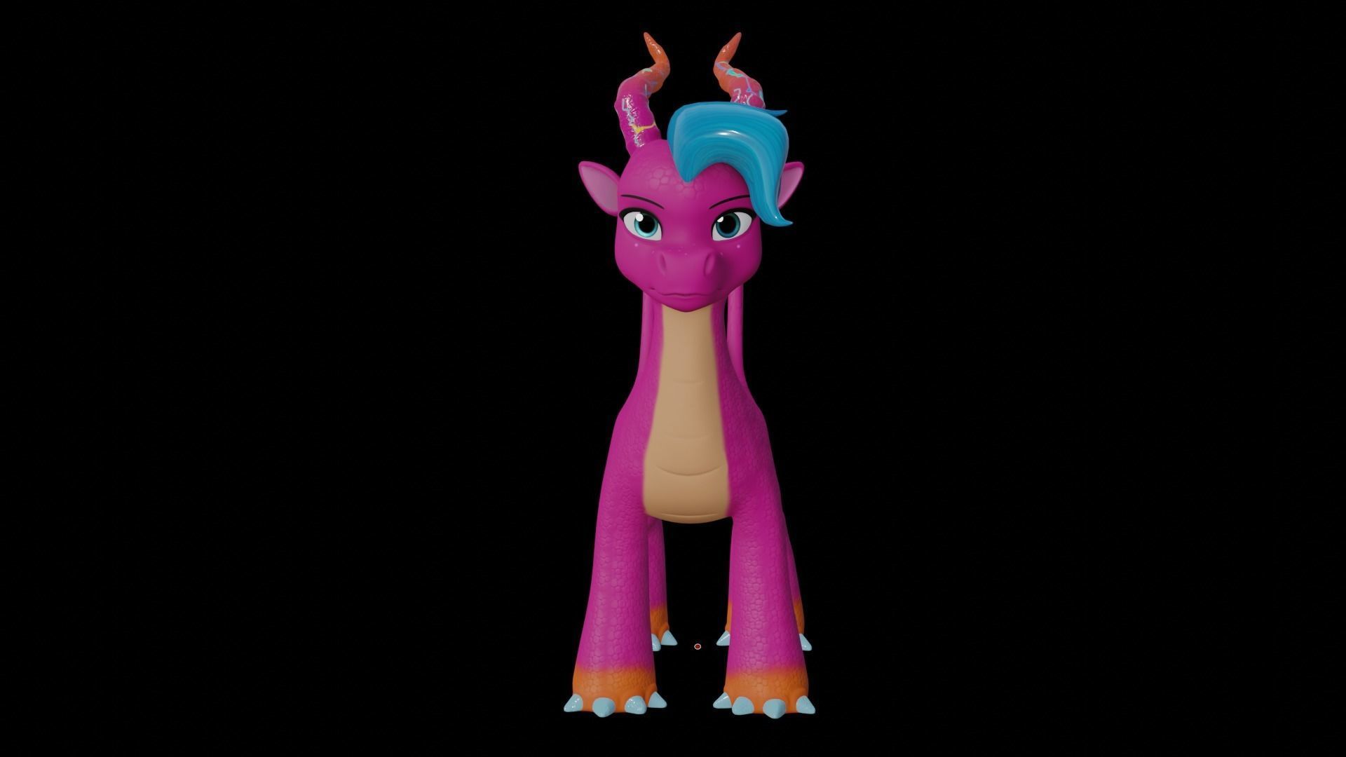 MLP Gen 5 Dragons Low-poly 3D model_28