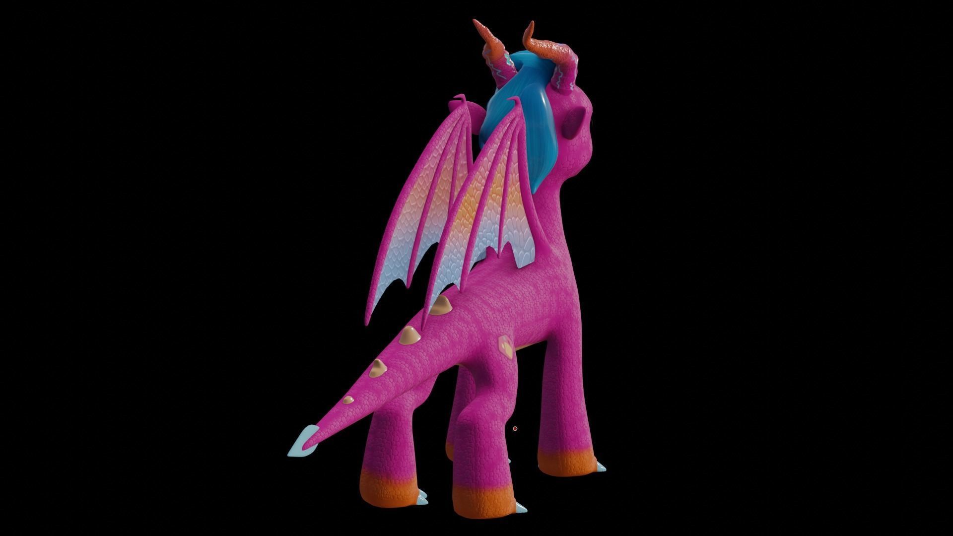 MLP Gen 5 Dragons Low-poly 3D model_20