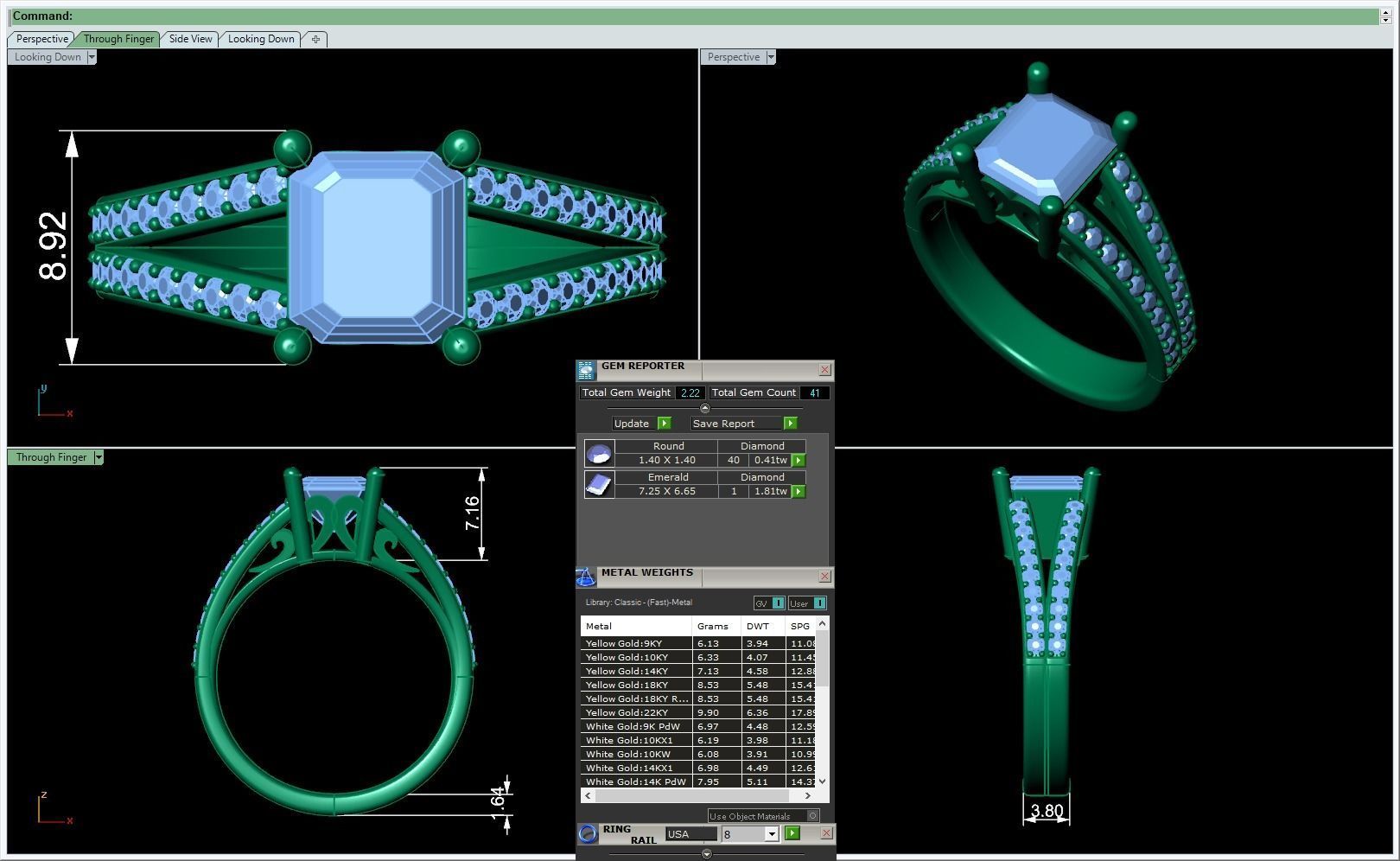 3D CAD NJ-1238-Ring 3D print model_17