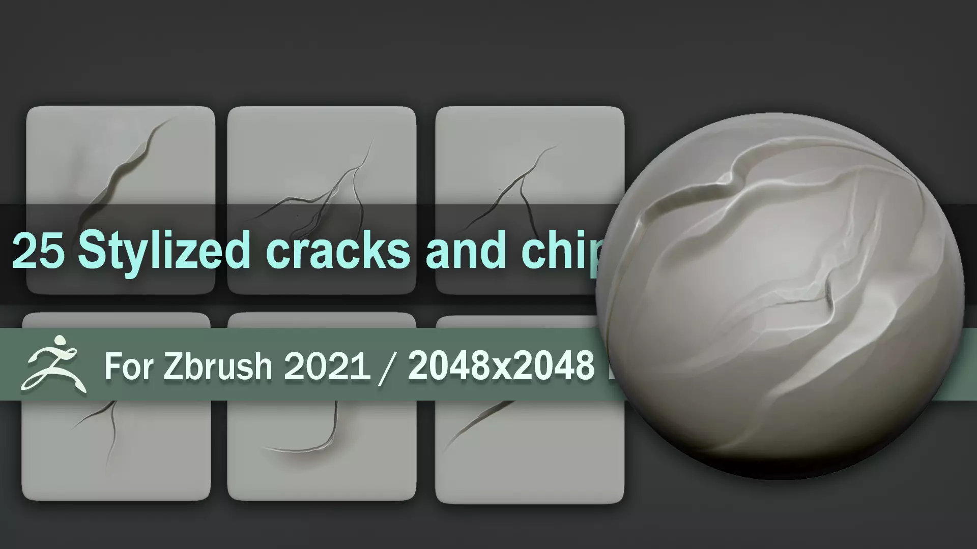 Stylized cracks and chips Texture