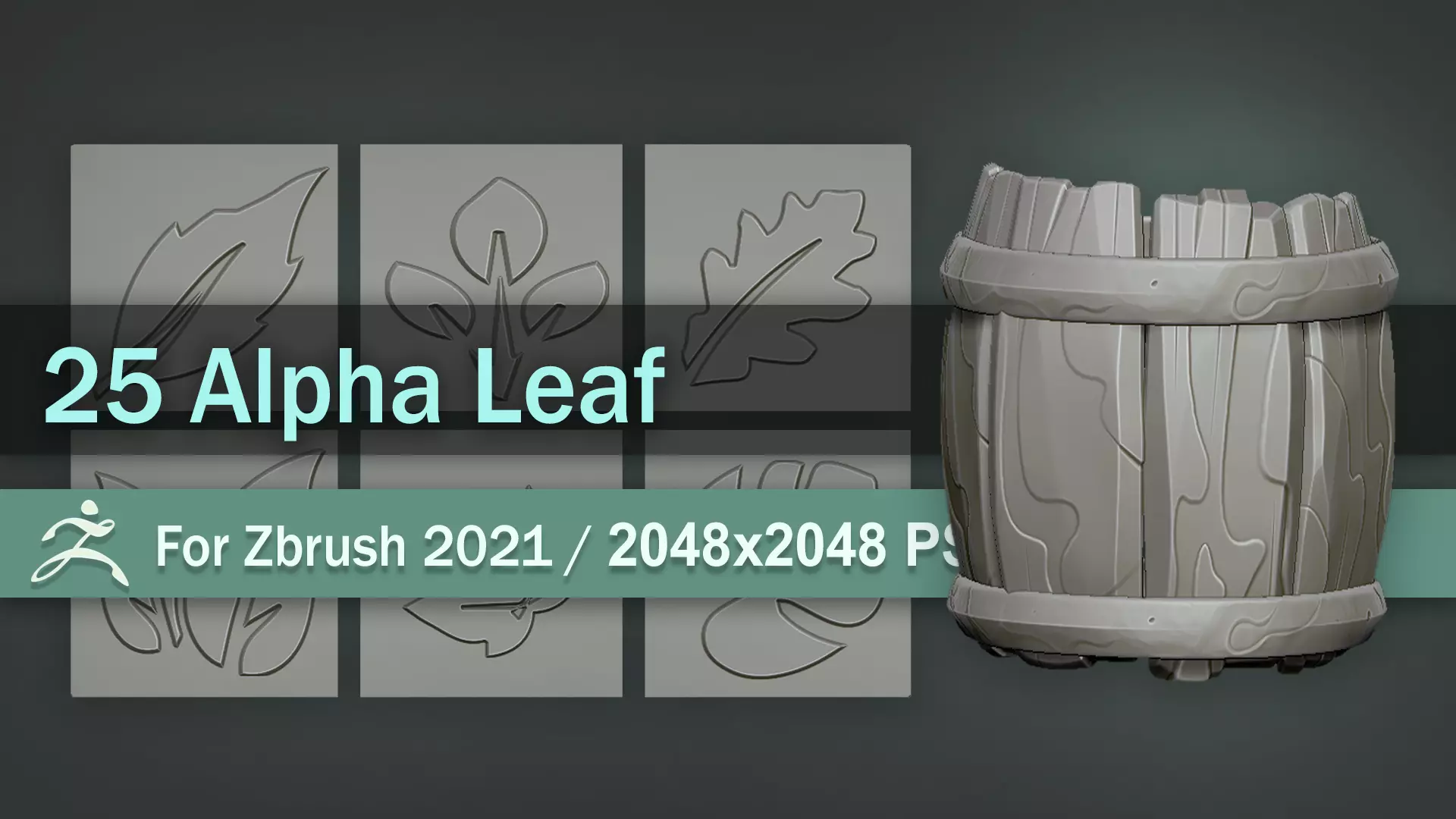 Stylized Leaf alphas Texture