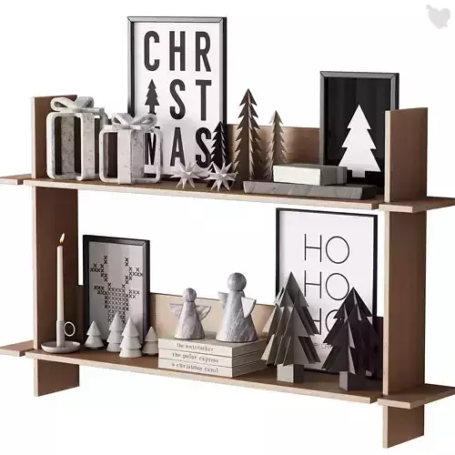 463 happy new year 08 christmas decorative set 01