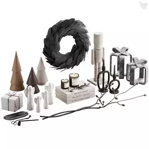 464 happy new year 09 christmas decorative set 02