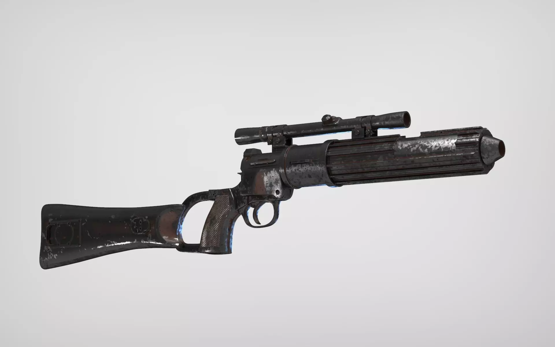 BOBA FETT EE-3 CARBINE BLASTER FROM ROTJ 1to1 SCALE 3D print model