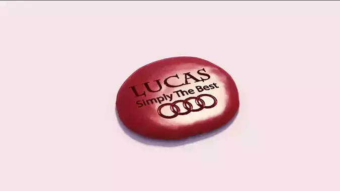 Seal wax stamp simulation 3D model