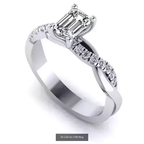 WOMEN FASHION RINGS 3D Model Collection