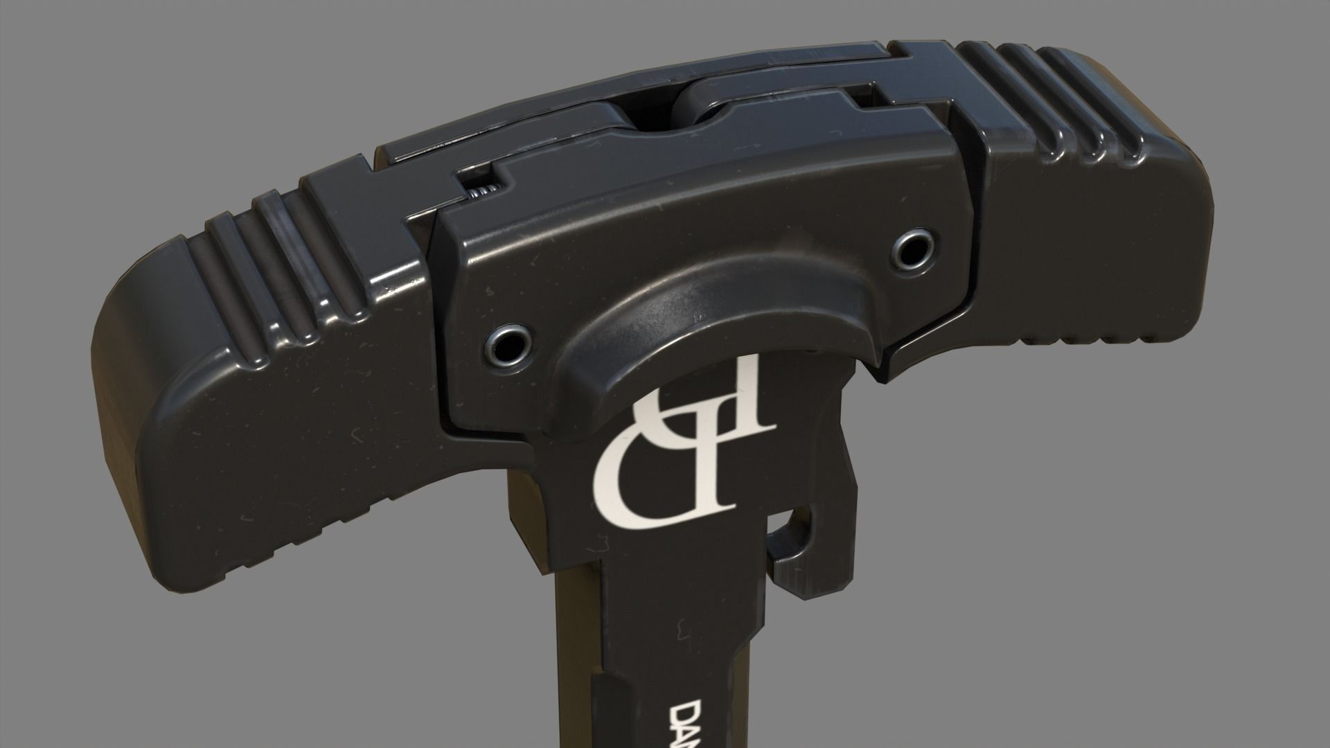 Rip Handle 3D model GRIP-N-RIP Charging Handle - Replica - LOW POLY VR / AR / low ...