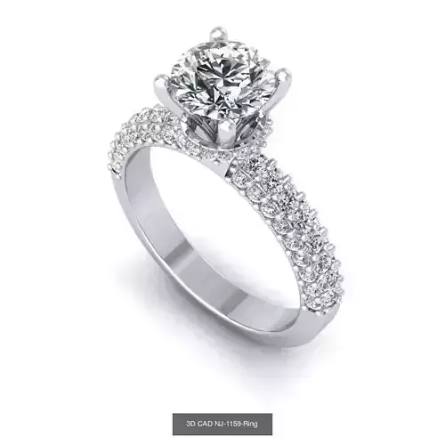 WOMEN ENGAGEMENT RING 3D Model Collection
