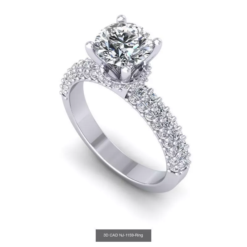 WOMEN ENGAGEMENT RING 3D Model Pack