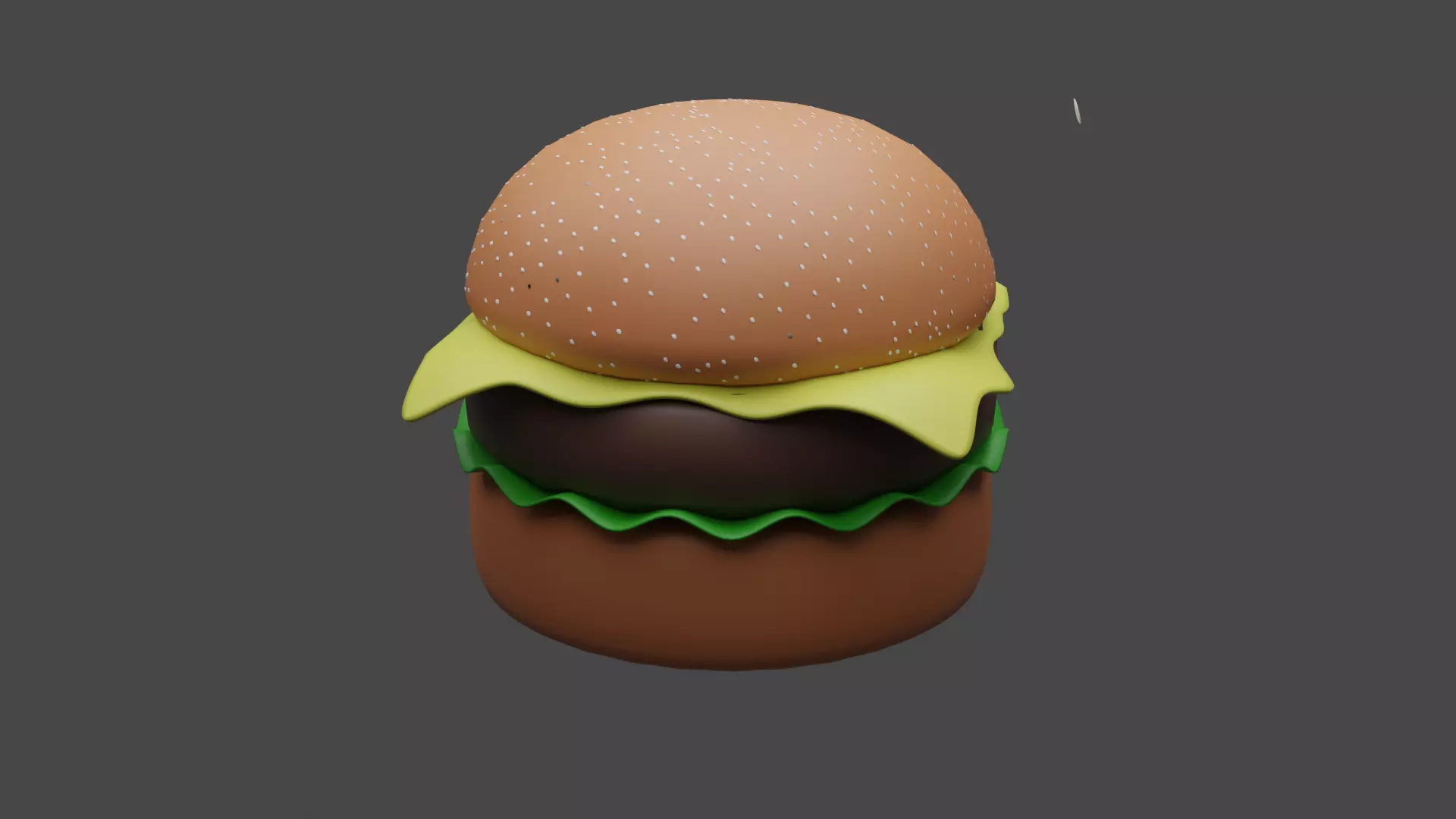 Burger Low poly Low-poly 3D model_0
