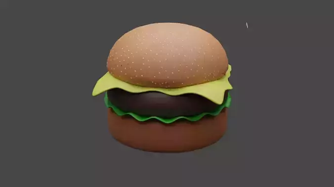 Burger Low poly