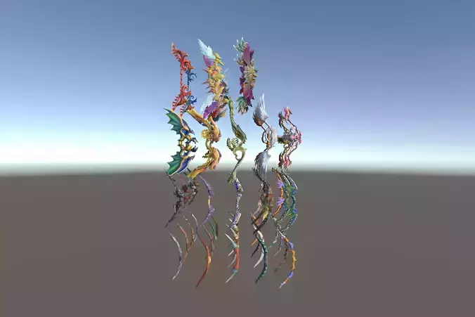 Cartoon Fantasy Weapons Bows